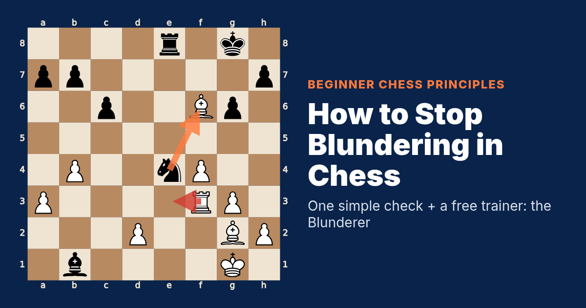 How to Stop Blundering in Chess: A Beginner's Guide (+ a Free Trainer)