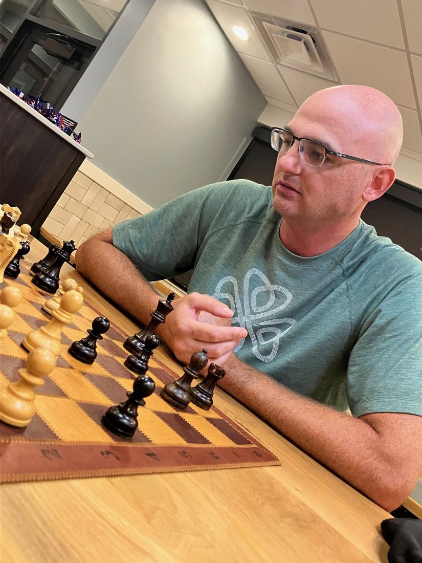 Howard Dixon at the Marysville Chess Club